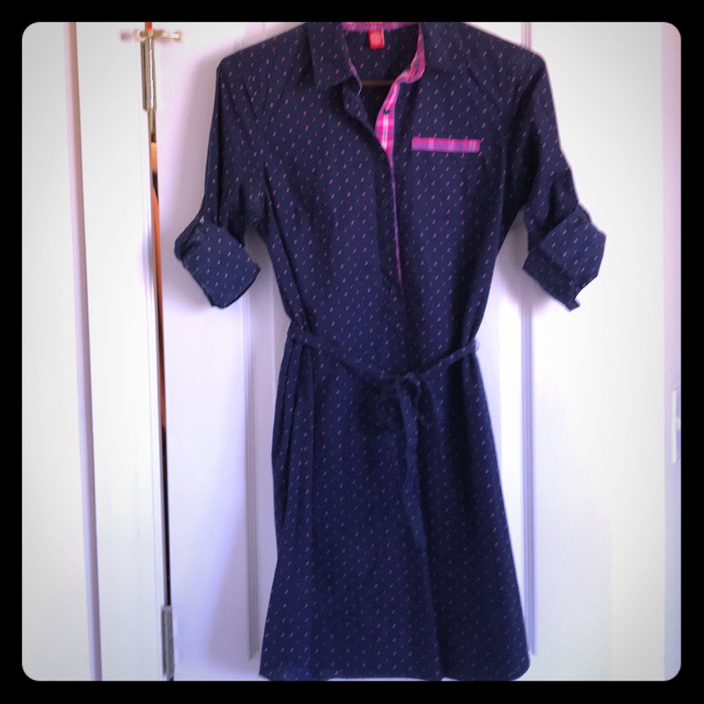 Izod collared tunic dress.